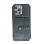 iPhone 15 Pro Max Wallet Leather Case - Black