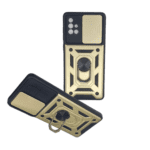 SAMSUNG A71 Sliding Camera Case – Black / Gold