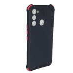 Tecno Spark 8C Silicon Case - Black/Pink
