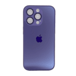 iPhone 14 Pro Glass Silicon Case - Deep Purple