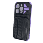 iPhone 14 Pro Multi-Functional Protective Case – Black/Violet