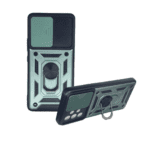 SAMSUNG A53 Sliding Camera Case - Black/ Light Green