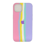 iPhone 11-12-13/Pro-Pro Max Silicone Case - Colored Rose-Violet