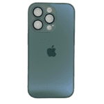 iPhone 14 Pro Glass Silicon Case - Forest Green