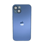 iPhone 11-12-13/Pro-Pro Max Glass Silicon Case - Blue
