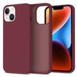 iPhone 14 Plus Silicone Case - Wine Red