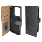 Tecno Spark 8C Leather Flip Case - Black