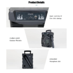 GREATNICE GTS-2137 8" Portable Bluetooth Speaker with Microphone - Image 6